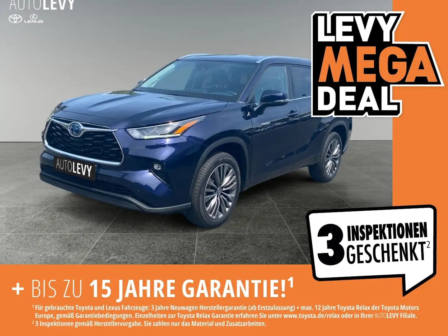 Toyota Highlander 2.5 Hybrid Executive *JBL*LEDER*NAVI* Azul - 1