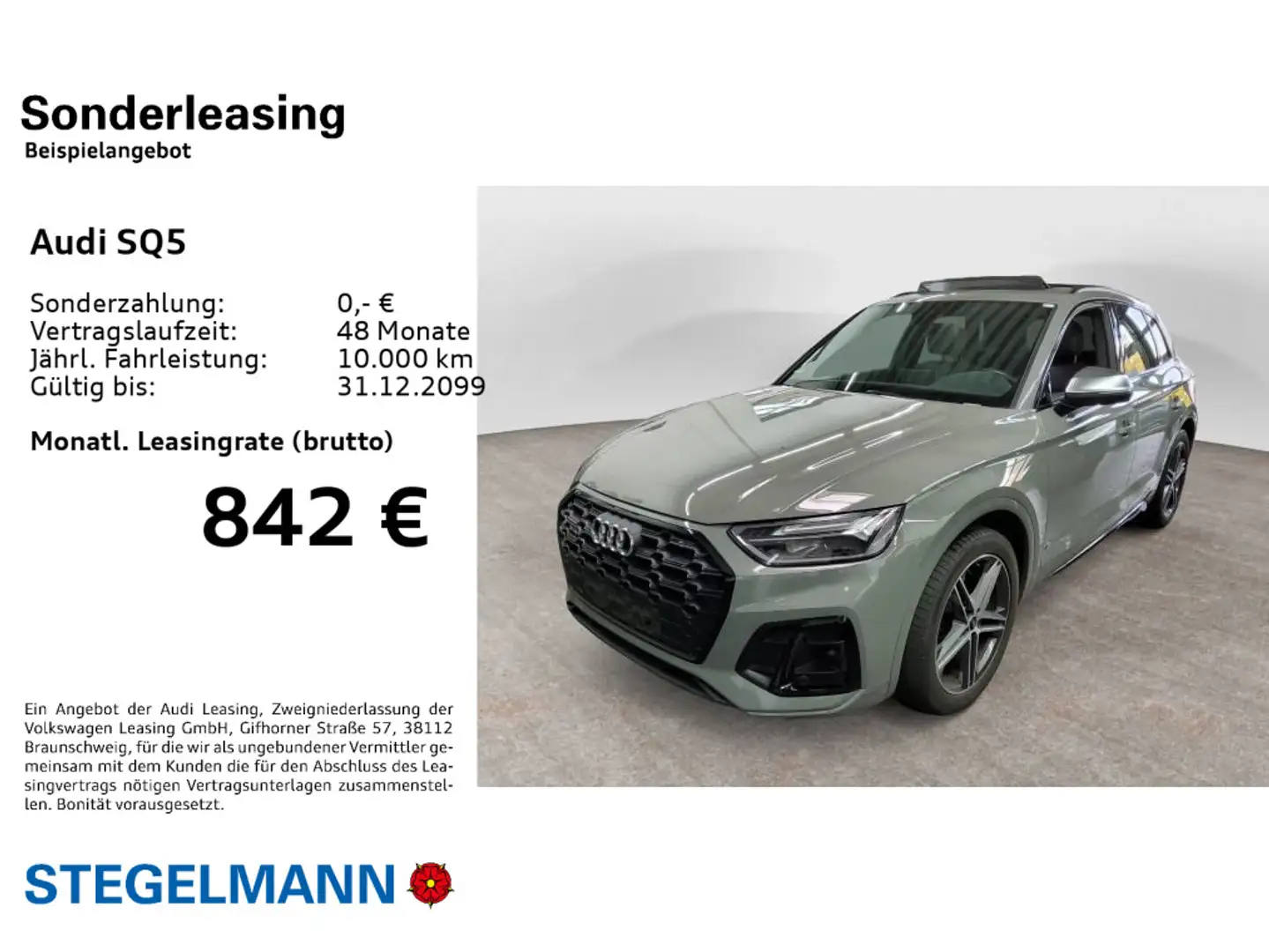 Audi SQ5 3.0 TDI Tiptr. *LED*Pano*Standhzg*Navi* Gris - 2
