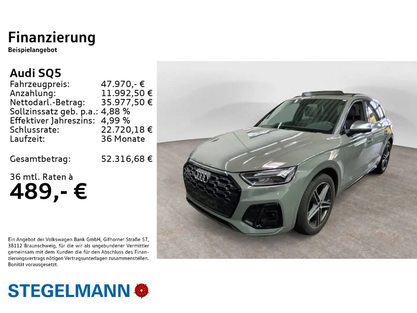 Audi SQ5 3.0 TDI Tiptr. *LED*Pano*Standhzg*Navi* Grau - 2