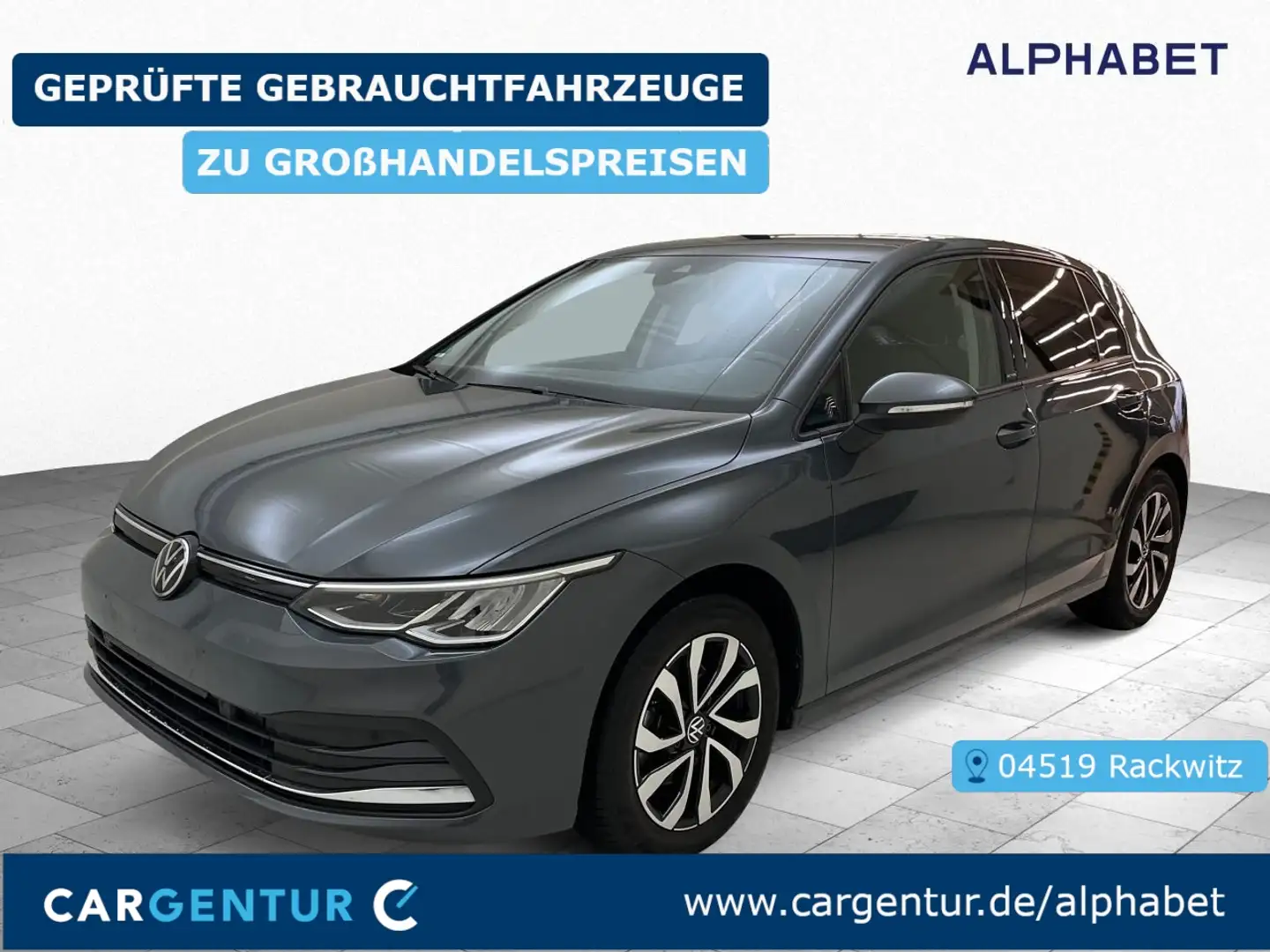 Volkswagen Golf VIII 2.0 TDI Active StHz LED Lane Navi AUT Grau - 1