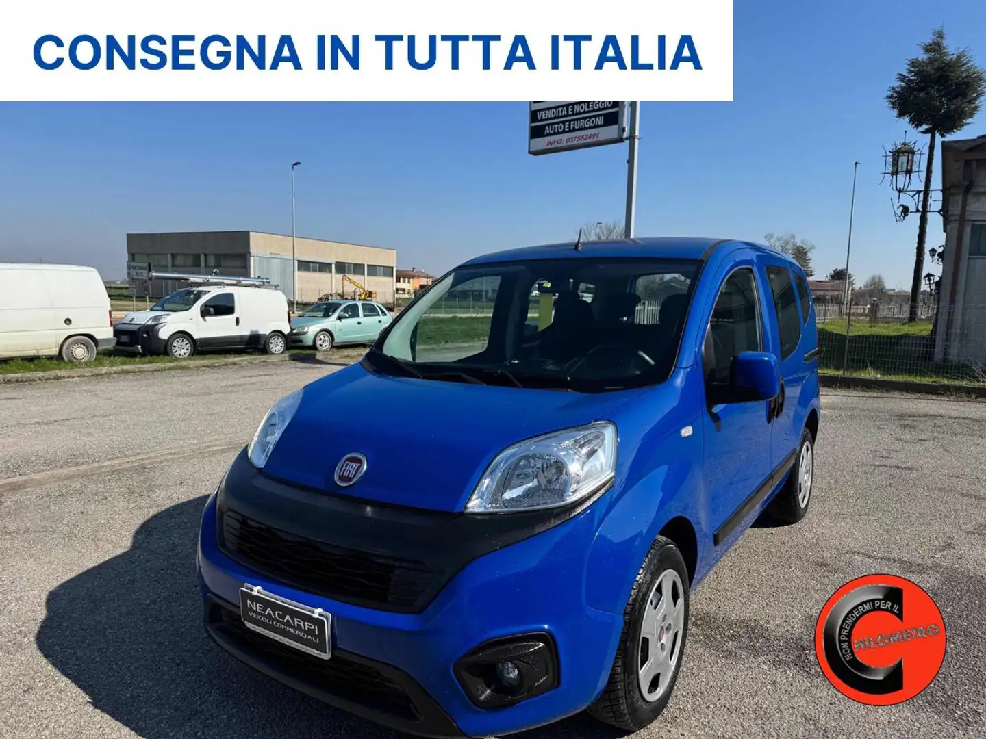 Fiat Qubo FURGONE+IVA 4 POSTI 1.3 MJT 95 CV N1-E6D-BLUETOOTH Синій - 1