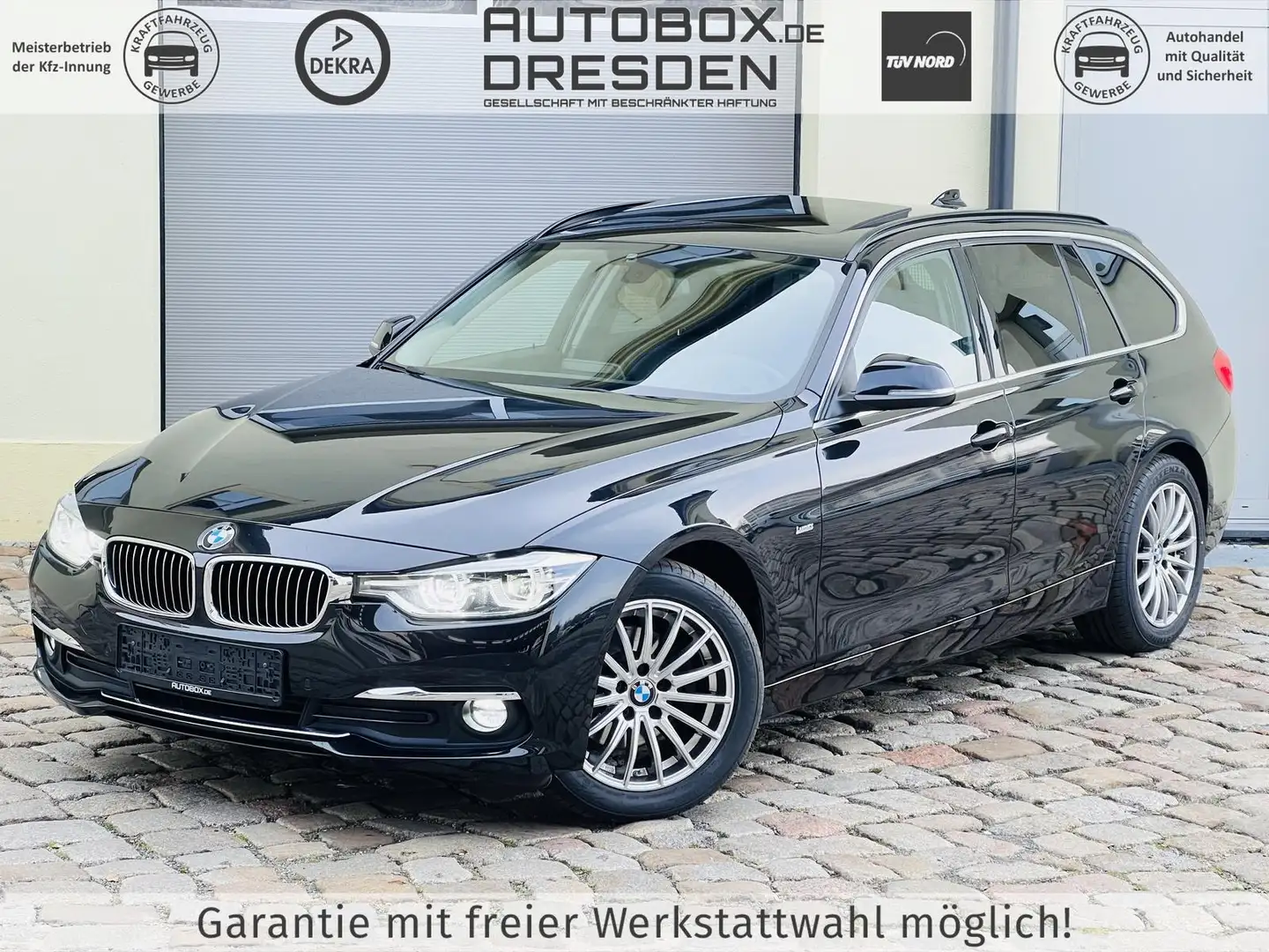 BMW 320 d Touring Luxury Line +LED+LEDER+NAVI+PANO+ Schwarz - 1