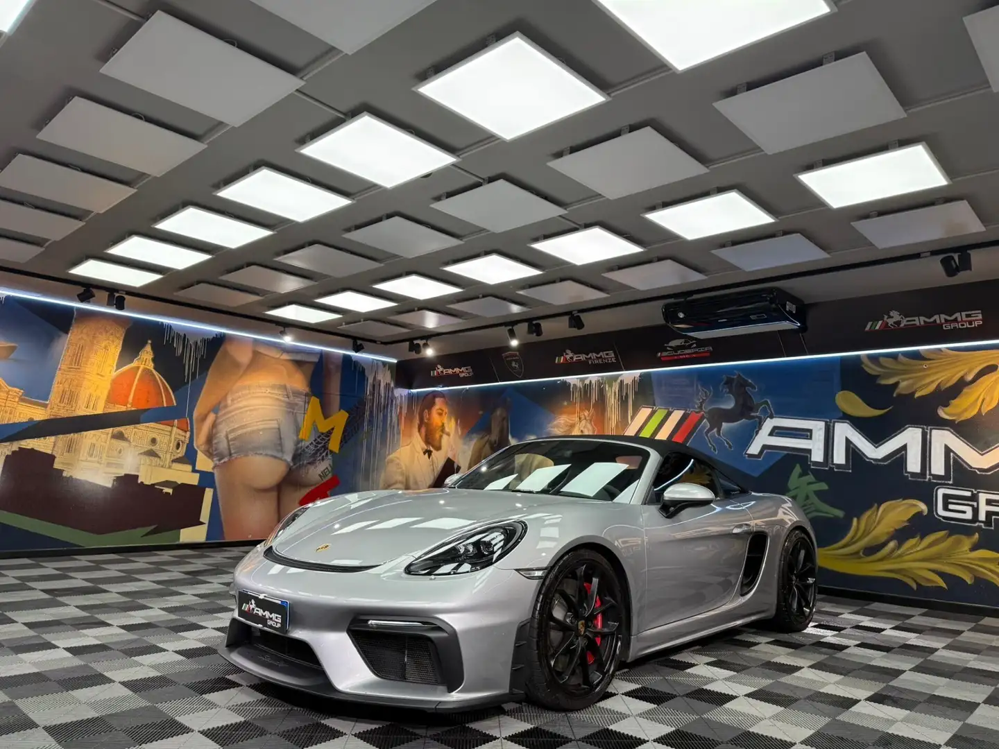 Porsche 718 Spyder 718 Boxster Spyder 4.0 Argent - 1