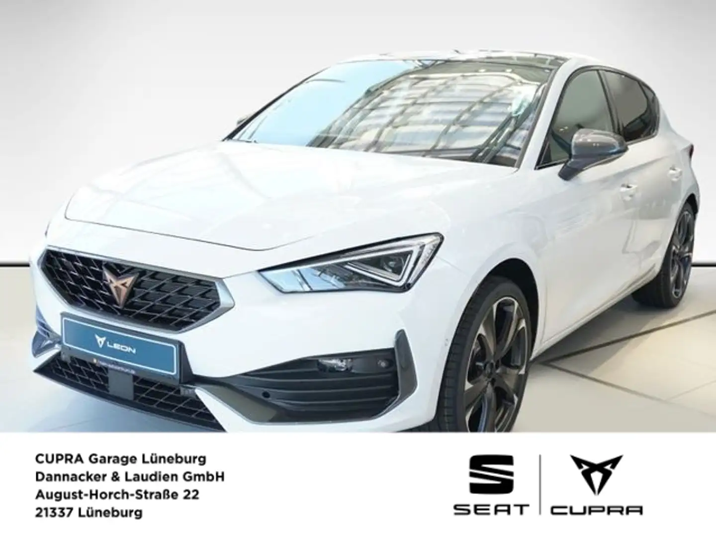 CUPRA Leon 2.0 TSI VZ AHK Beats Matrix Pano Kamera Nav Weiß - 1