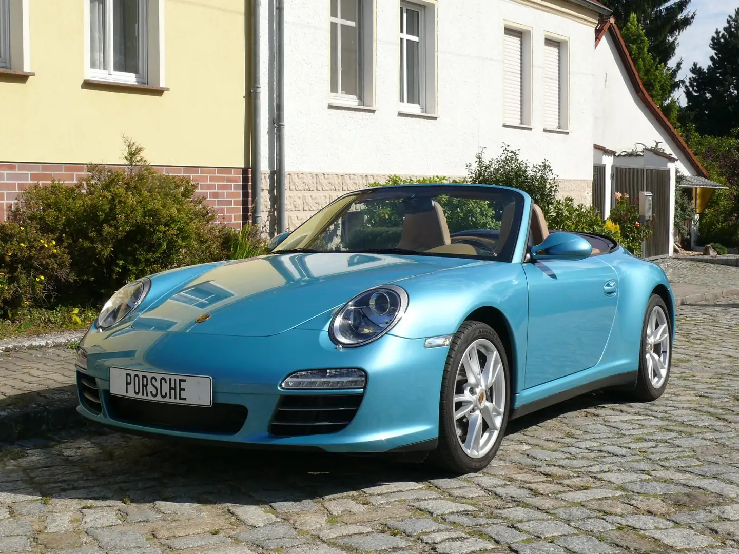 Porsche 997 Carrera 4 Cabrio Einzelstück 50 TKM 1, Hd. Blau - 1