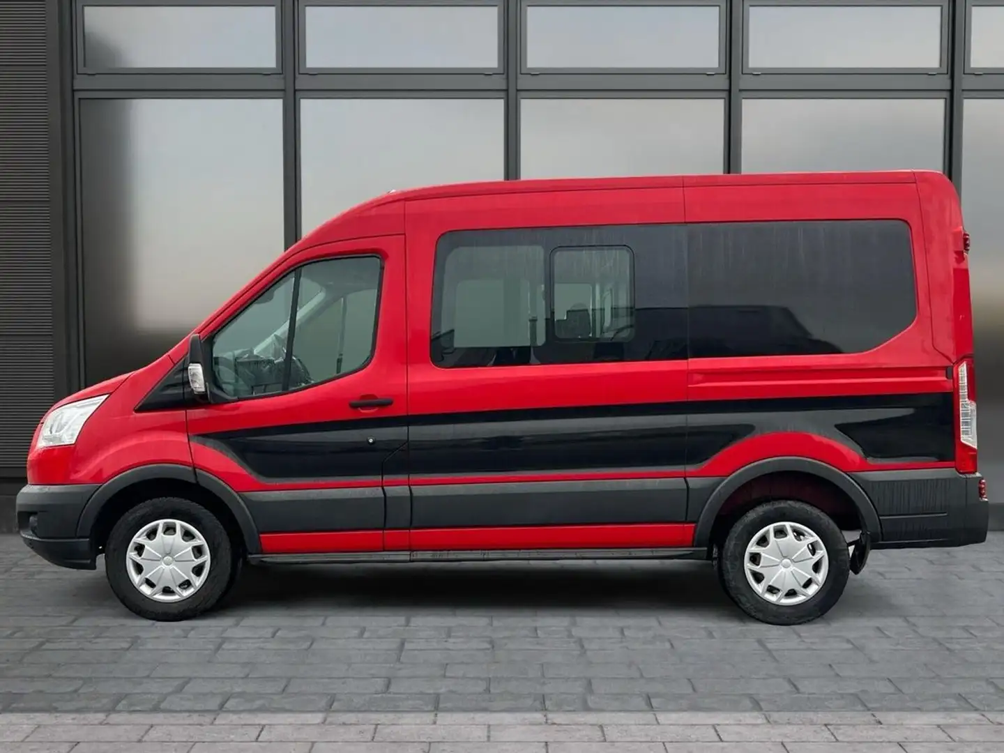 Ford Transit Mixto+6 Sitze+Cam+AHK+BT Rojo - 2