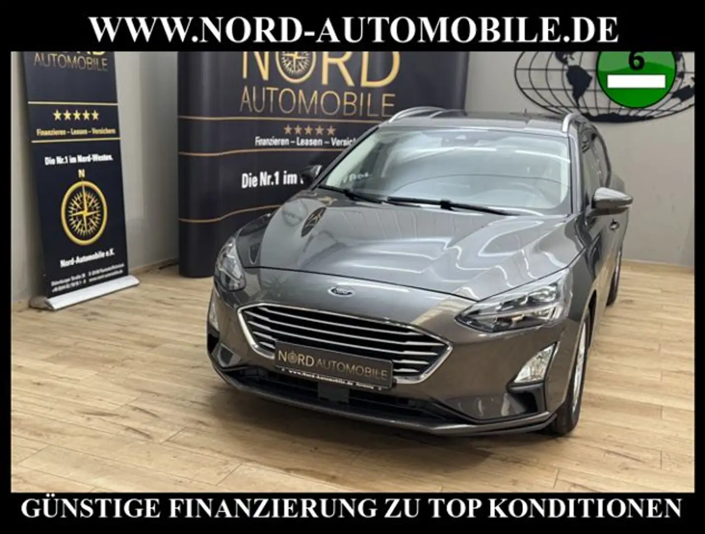 Ford Focus Turnier 1.5 EcoBlue AUTOMATIK *LED*KAM*NAV Cool & Grijs - 1
