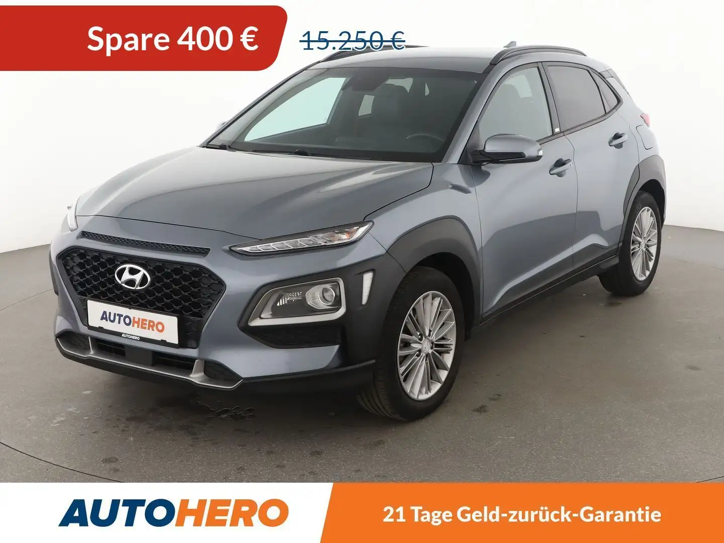 Hyundai KONA 1.0 TGDI YES! 2WD*NAVI*TEMPO*CAM*PDC*SHZ* Grey - 1