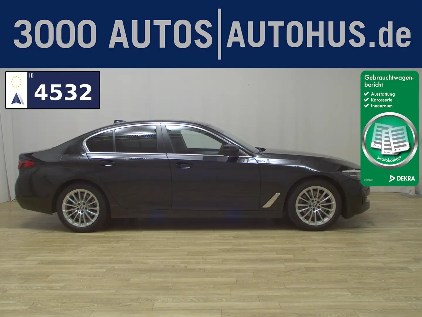 BMW 520 dA Navi LED LC prof. RFK StandHzg Memory Negro - 1