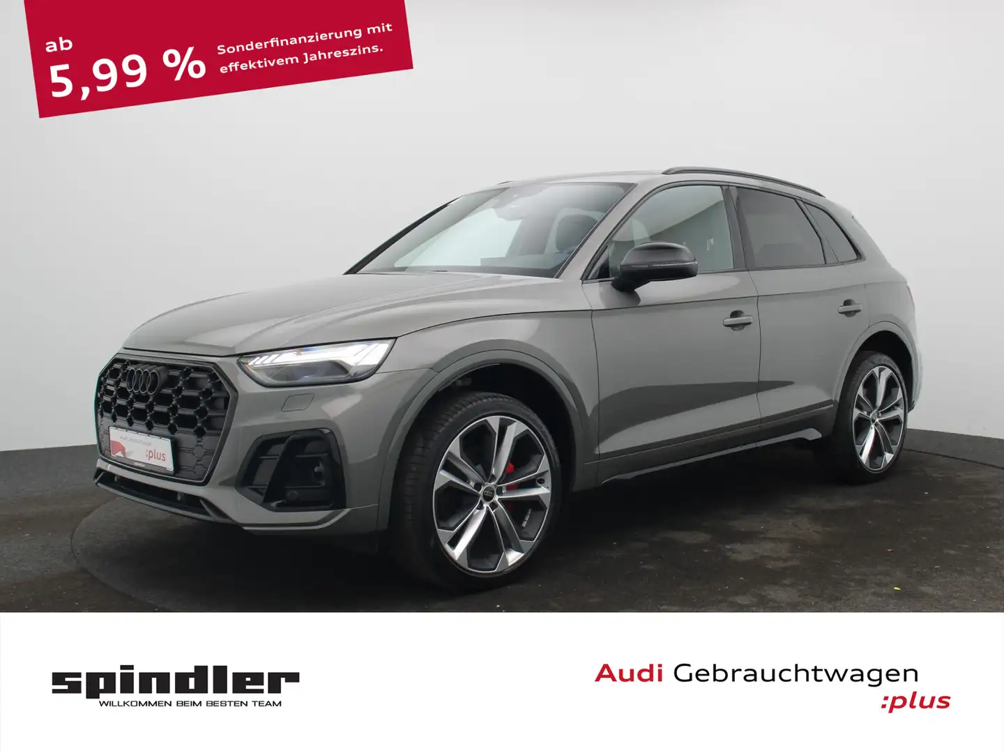 Audi Q5 S-Line 40TDI quattro S-tronic/ Pano, AHK, B&O Gris - 1