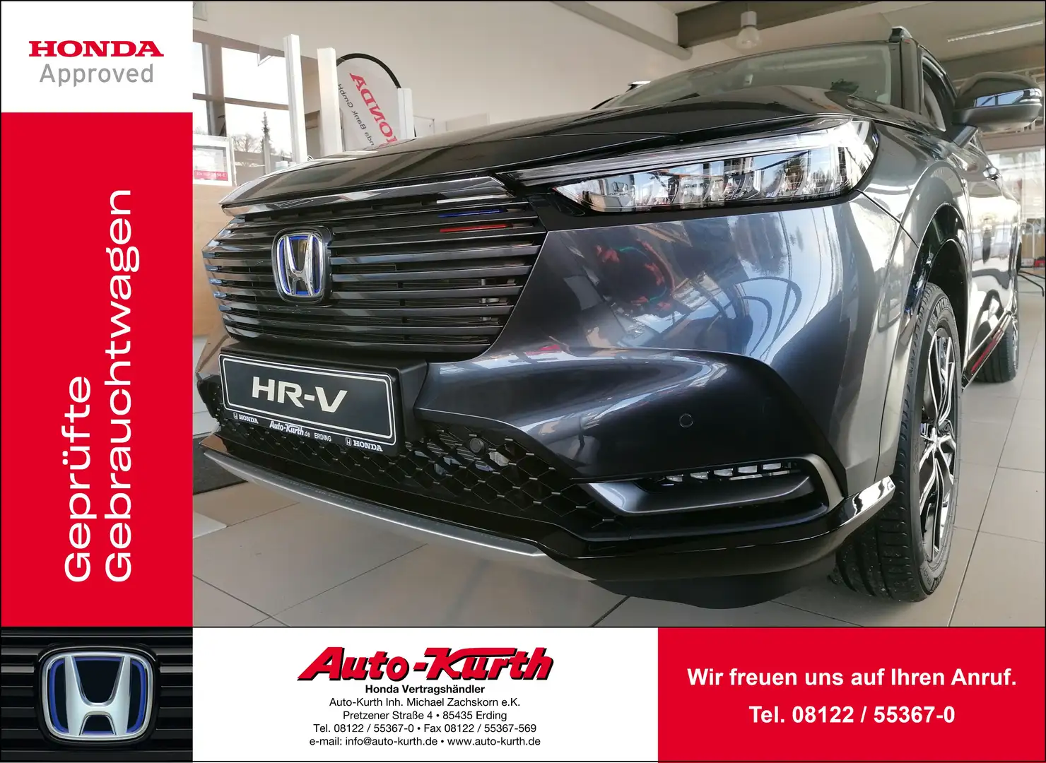 Honda HR-V e:HEV 1.5 i-MMD Hybrid Advance Style -Navi Gris - 2