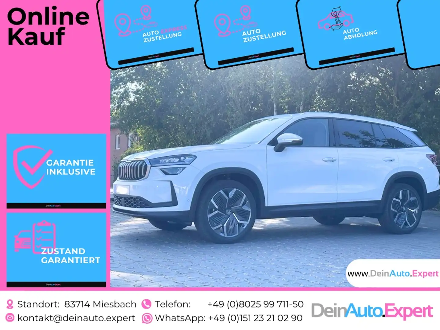 Skoda Kodiaq 1.5 TSI mHEV Selection DSG *LED*SHZ*PANO*NAVI*uvm. Wit - 1