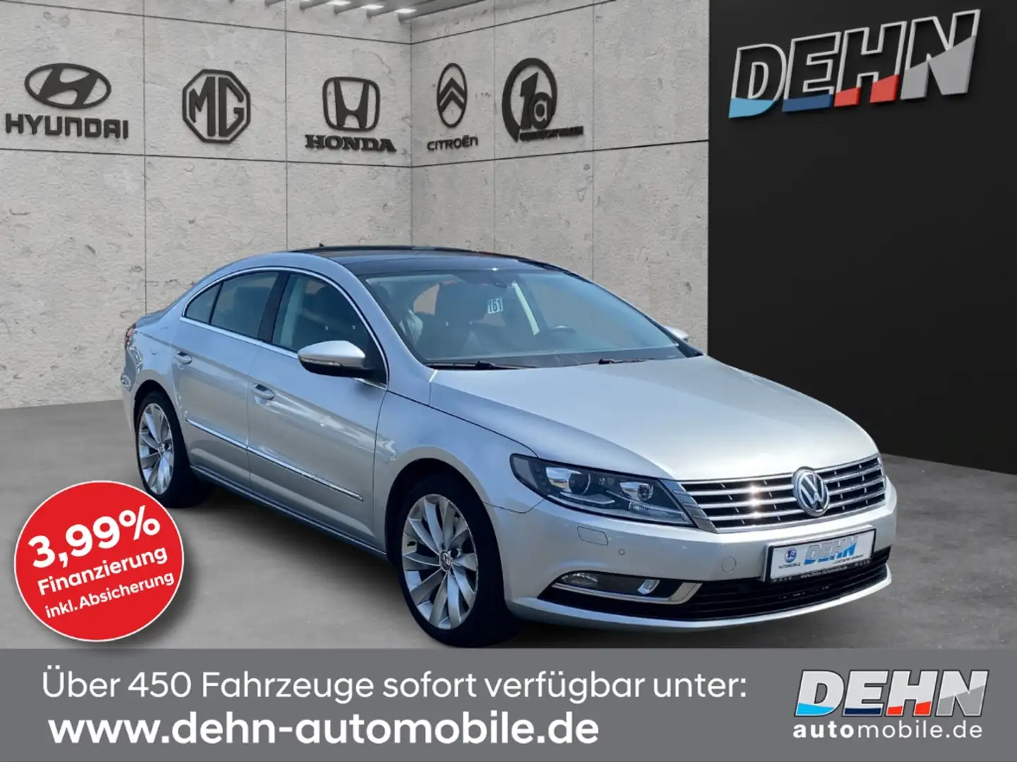 Volkswagen CC 2.0 TDI DSG Leder Pano 5Sitz Xenon Silber - 1