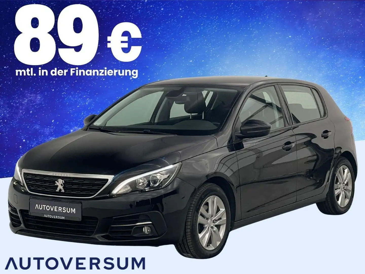 Peugeot 308 Aut. 1.2 Active Pack NAVI*PDC*TEMP*MFL Schwarz - 1