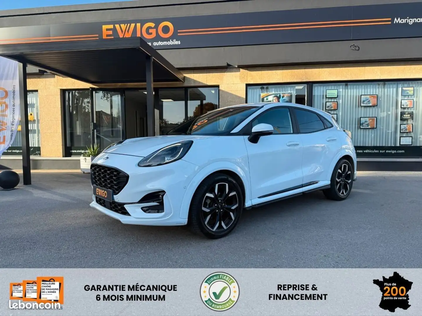 Ford Puma 1.0 ecoboost 125ch st-line x Weiß - 1