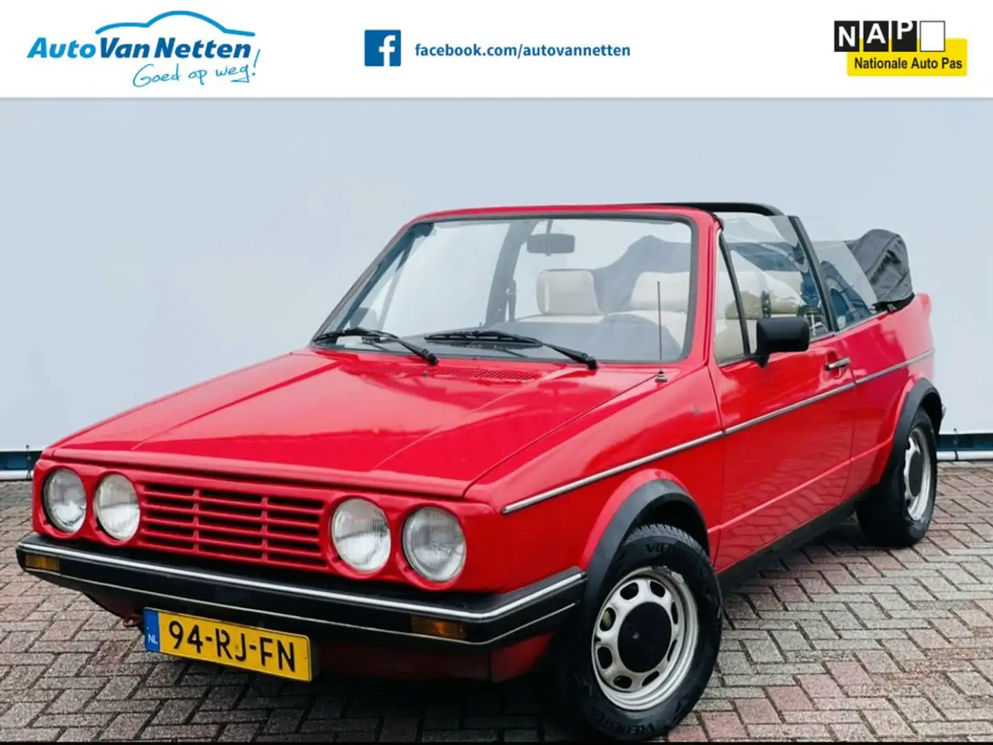 Volkswagen Golf Cabriolet 1.5 GLs Rood - 1