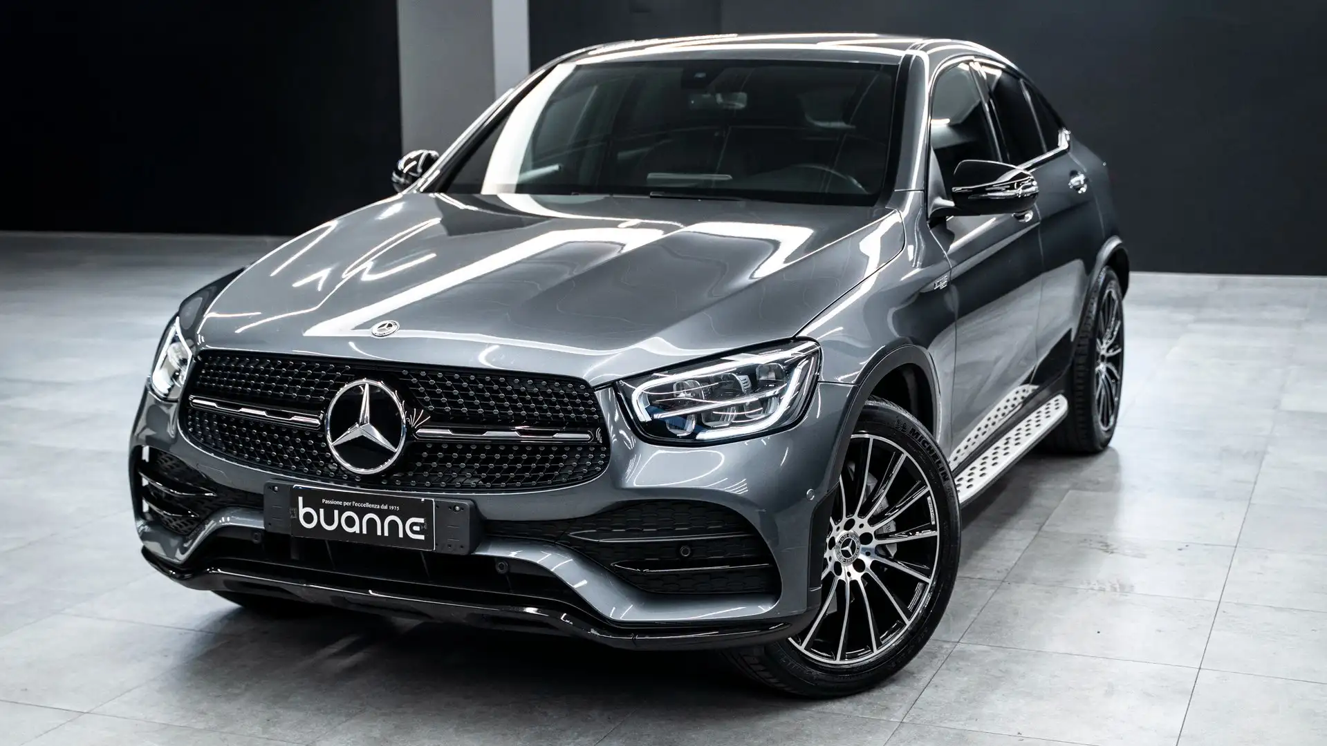 Mercedes-Benz GLC 300 Coupè d Premium 4matic Nav Pack Luci Km Cer Ita Grigio - 1