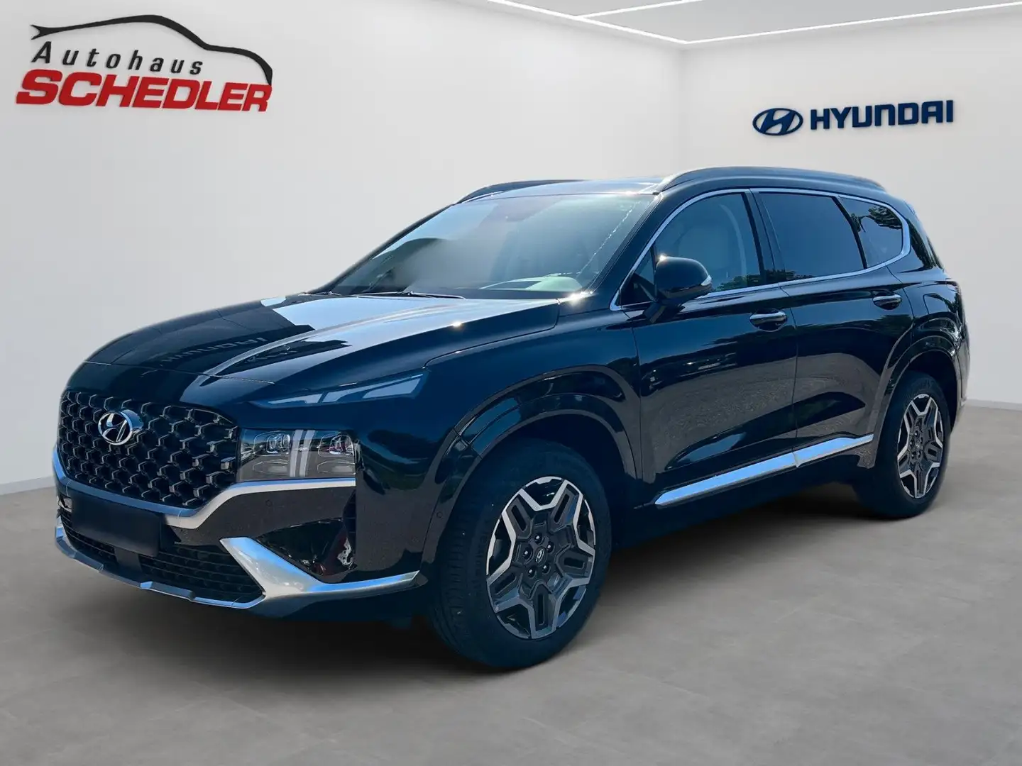 Hyundai SANTA FE SIGNATURE HEV 230PS 4WD+PANORAMADACH Negro - 1