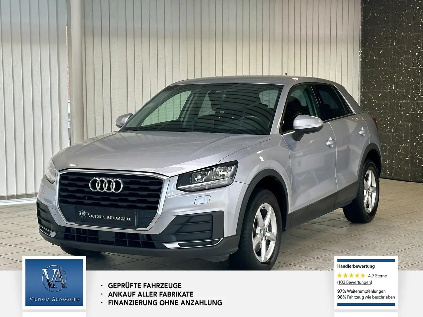 Audi Q2 basis 1 Hand. Tempomat. Navigation Argent - 1