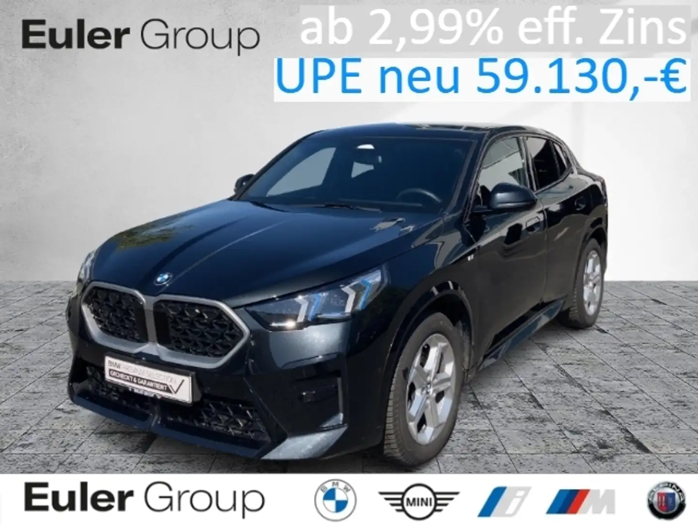 BMW X2 sDrive20iA M Sport AHK Pano H/K Aktivsitz Memory D Schwarz - 1