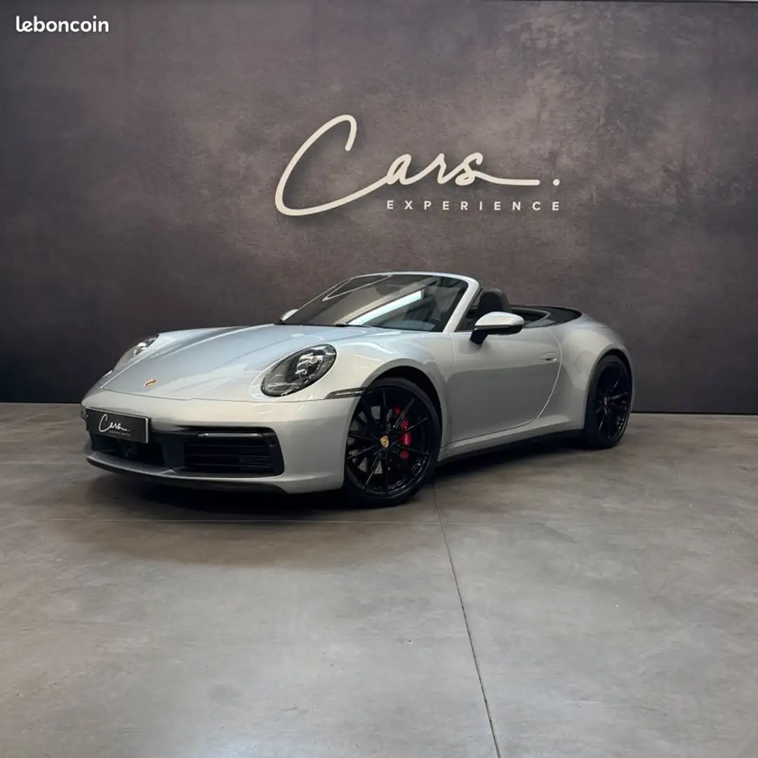 Porsche 992 992 Carrera S Cabriolet 3.0 450 cv – CAMERA 360° PASM ECHAPPEMENT SPORT BOSE- CARPLAY à partir de 1390 mois Silber - 1