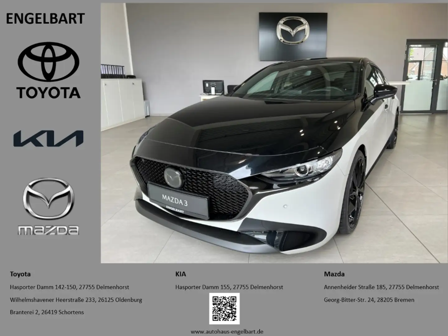 Mazda 3 Homura 186PS Performance HUD Navi LED ACC CarPlay Zwart - 1