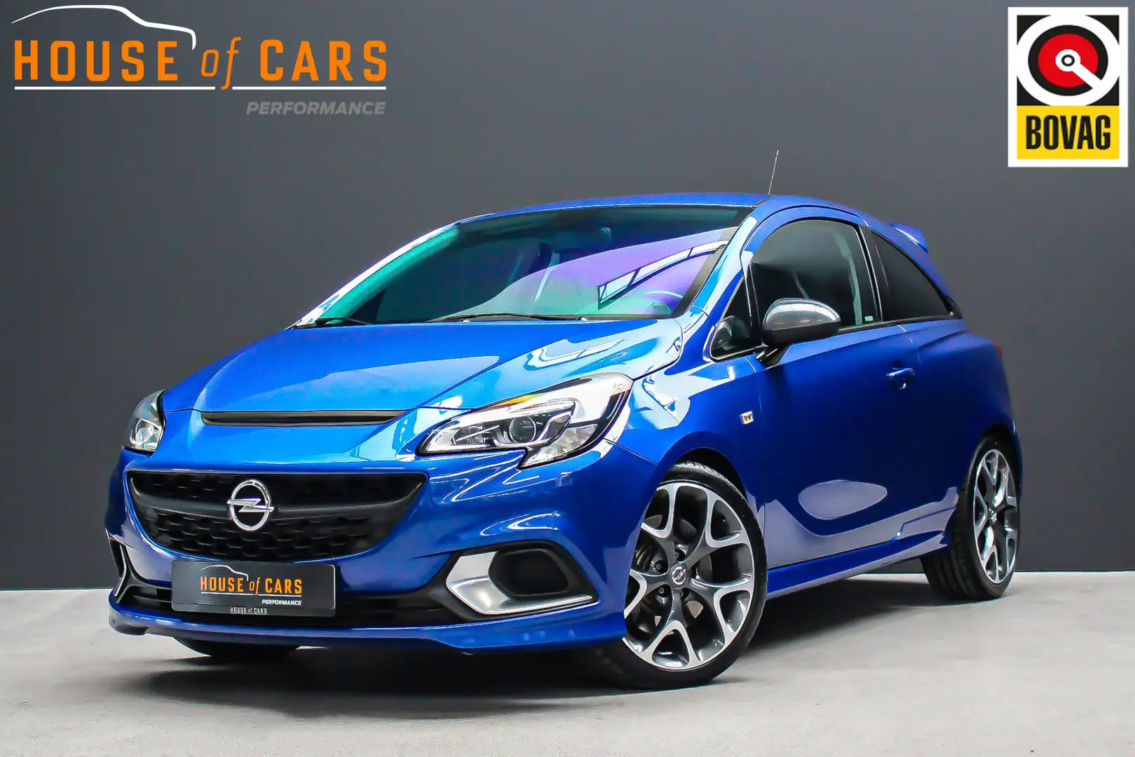 Opel Corsa 1.6 207pk Turbo OPC |cruisecontrol|camera|parkeers Blauw - 1