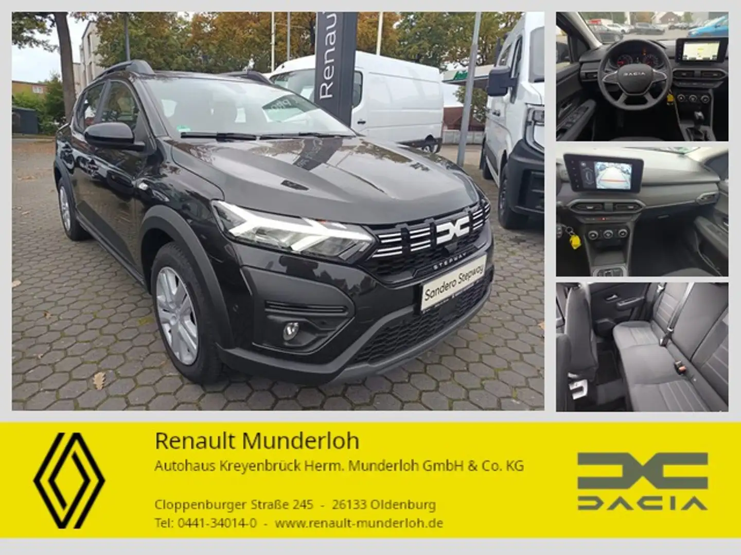 Dacia Sandero Stepway Expression Zwart - 1