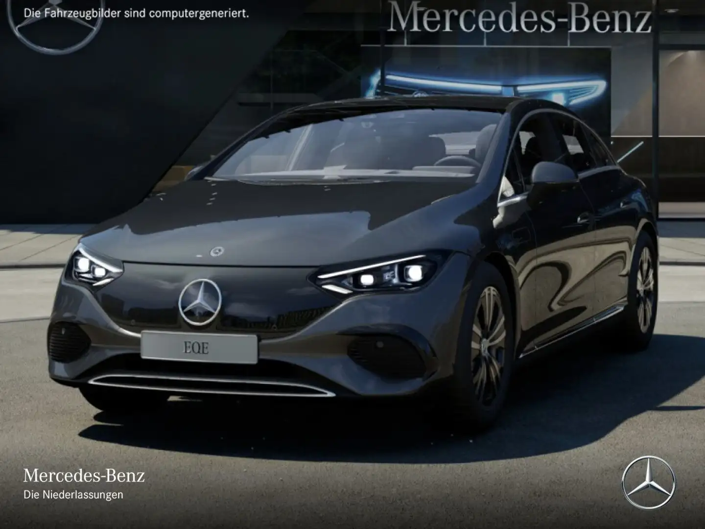 Mercedes-Benz EQE 300 Fahrass 360° Pano Burmester Distr. HUD TV Grau - 2