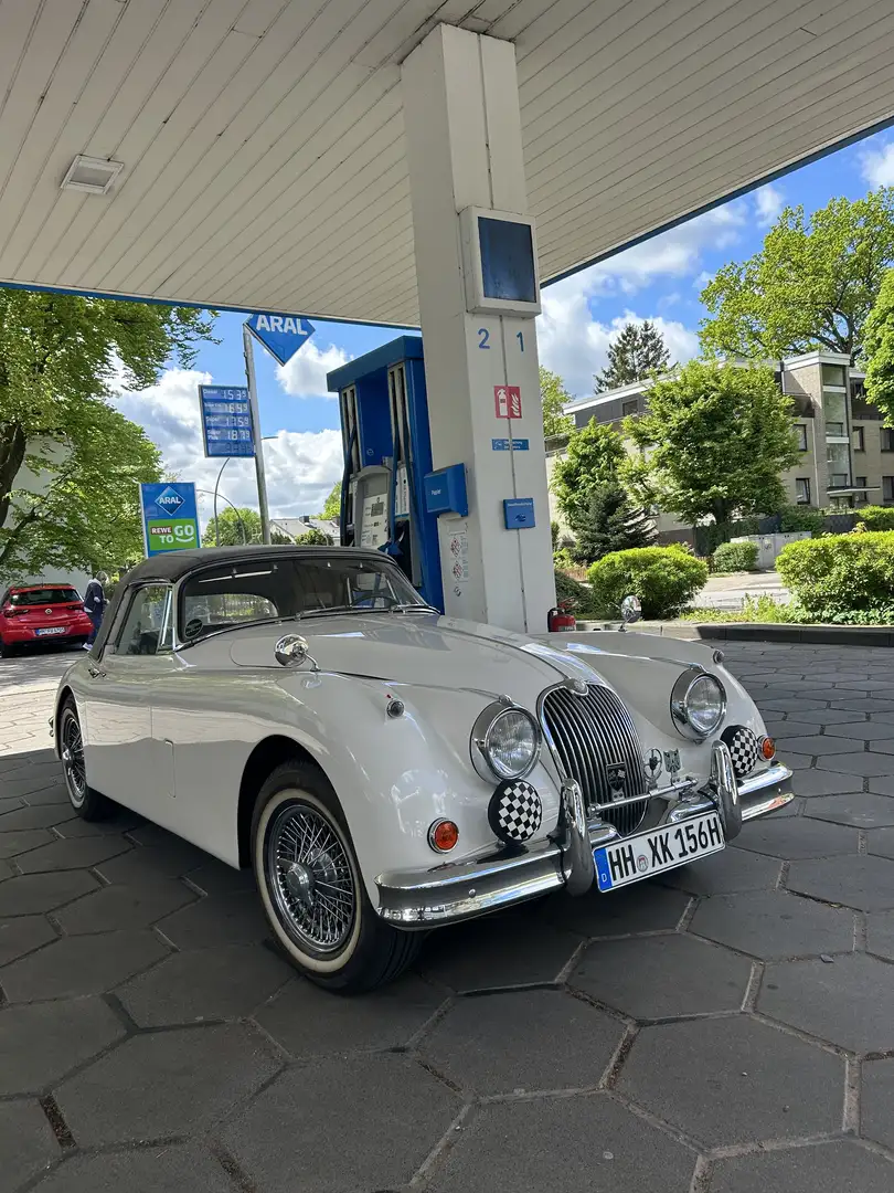 Jaguar XK 150 DHC 3,8 l ( nur 298 gebaut) LHD White - 1
