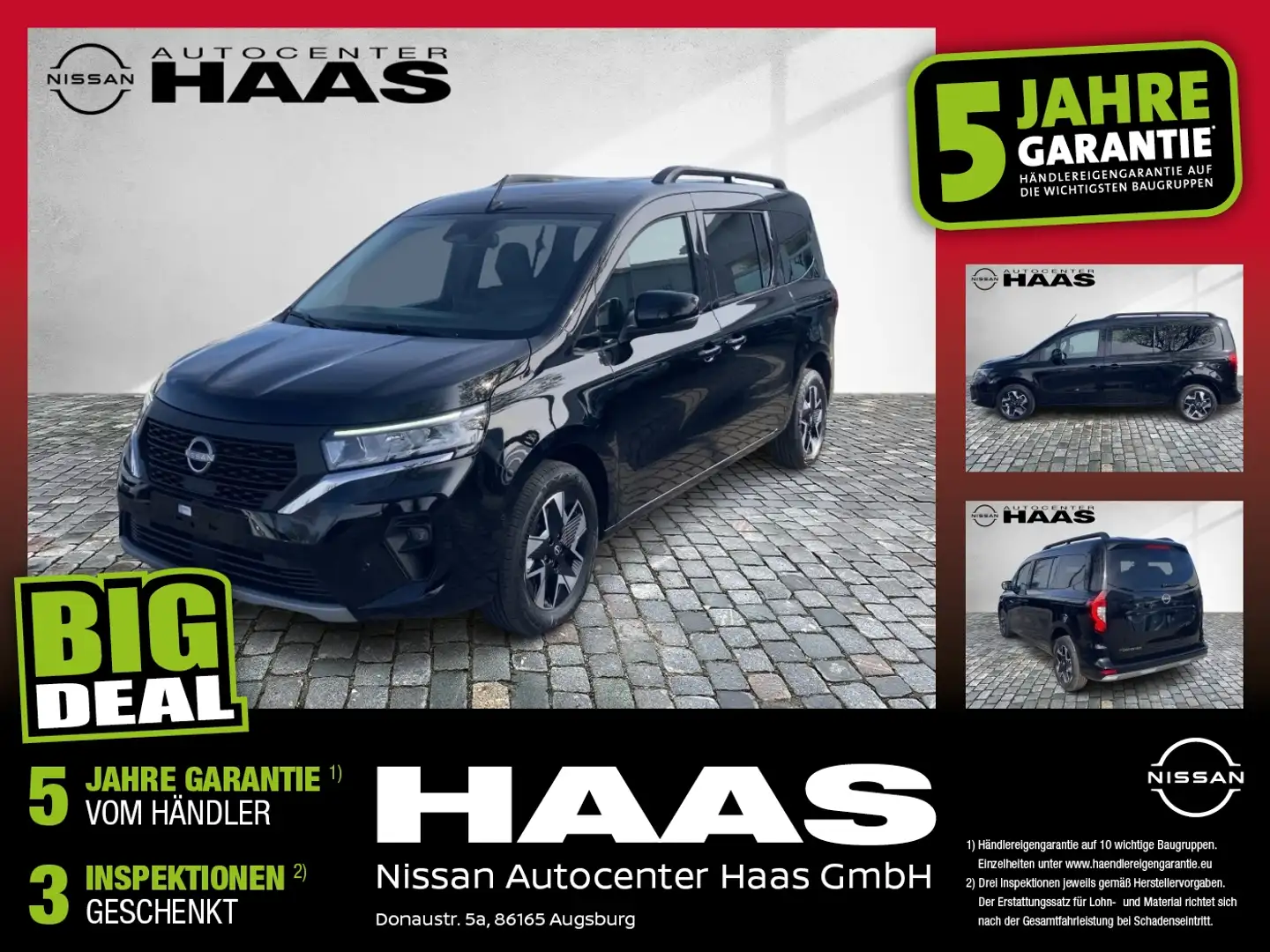Nissan Townstar Kombi DIG-T 130 L2Tekna sofort verfügbar Noir - 1