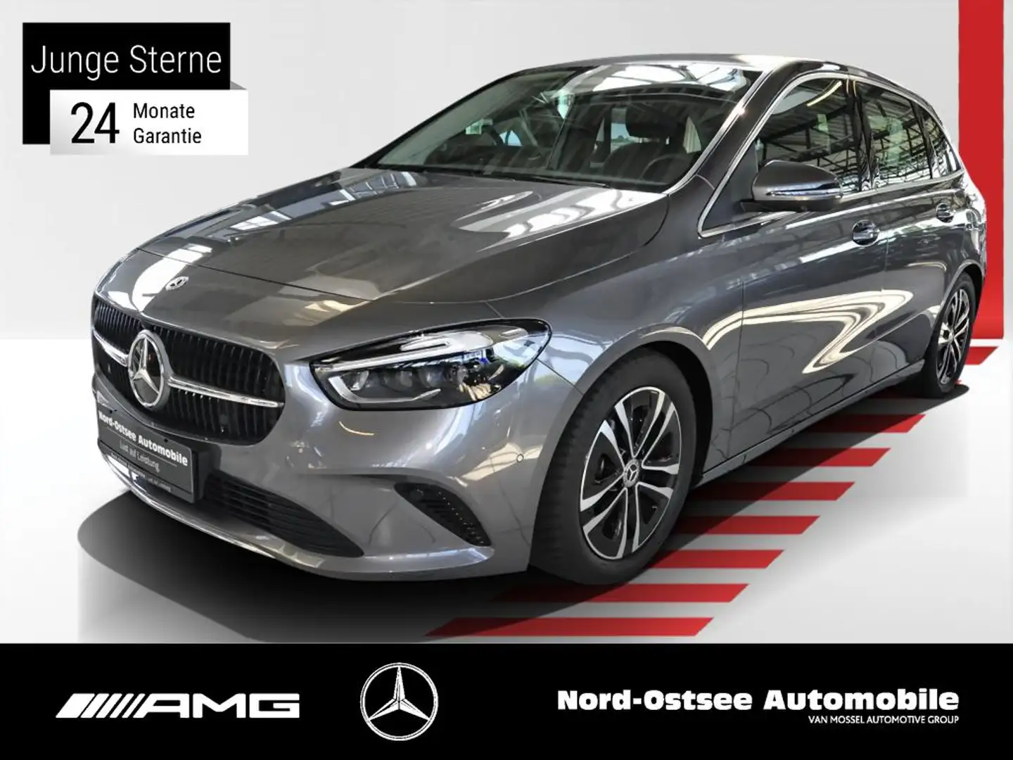 Mercedes-Benz B 200 d PROGRESSIVE ADV.+ AHK MULTIBEAM 360° KAM Grigio - 1