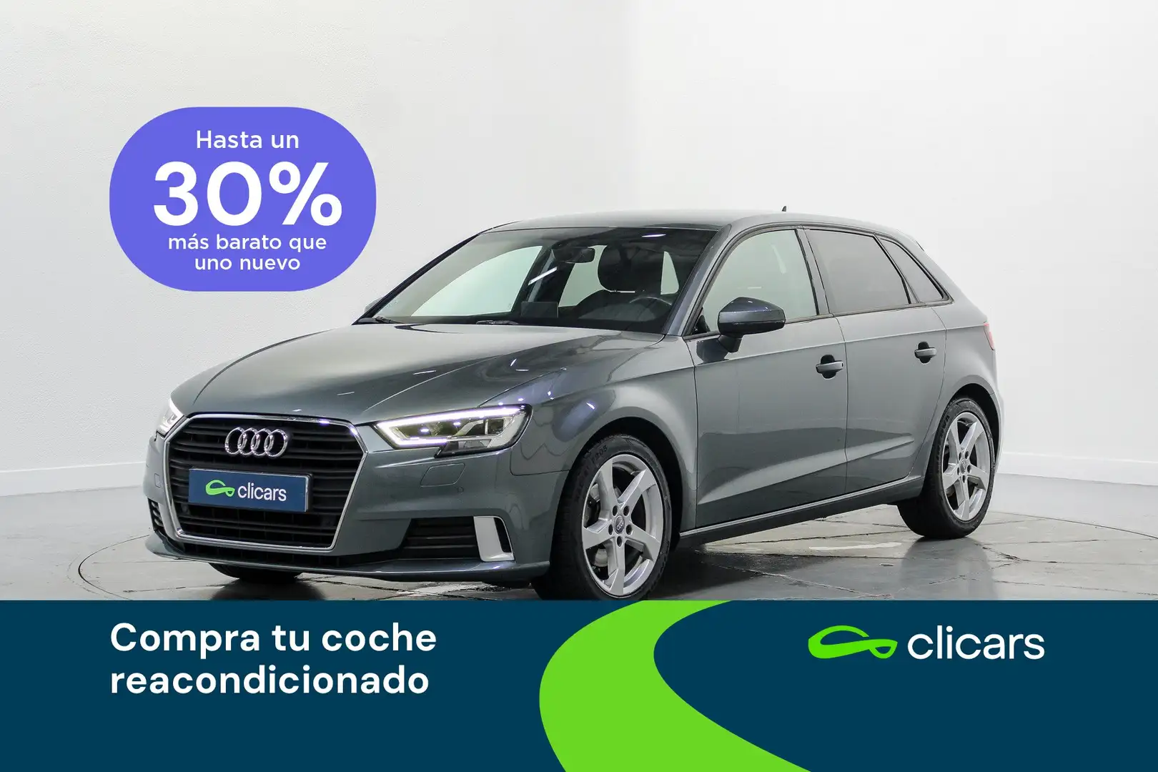 Audi A3 Sportback 35 TFSI S line S tronic 110kW Gris - 1