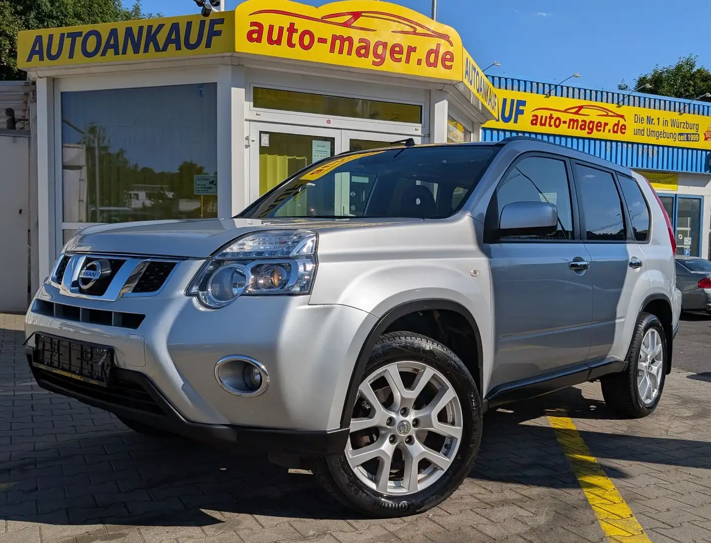 Nissan X-Trail 4x4*Temp*AHK*360°*KeyGo*Navi*SD*TüvNeu* Argintiu - 1