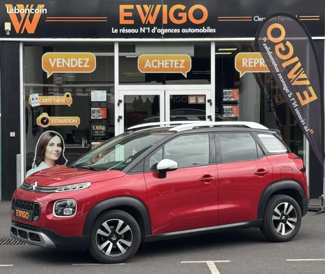 Citroen C3 Aircross Citroën 1.5 BLUEHDI 110CH SHINE PACK START-STOP Rouge - 1