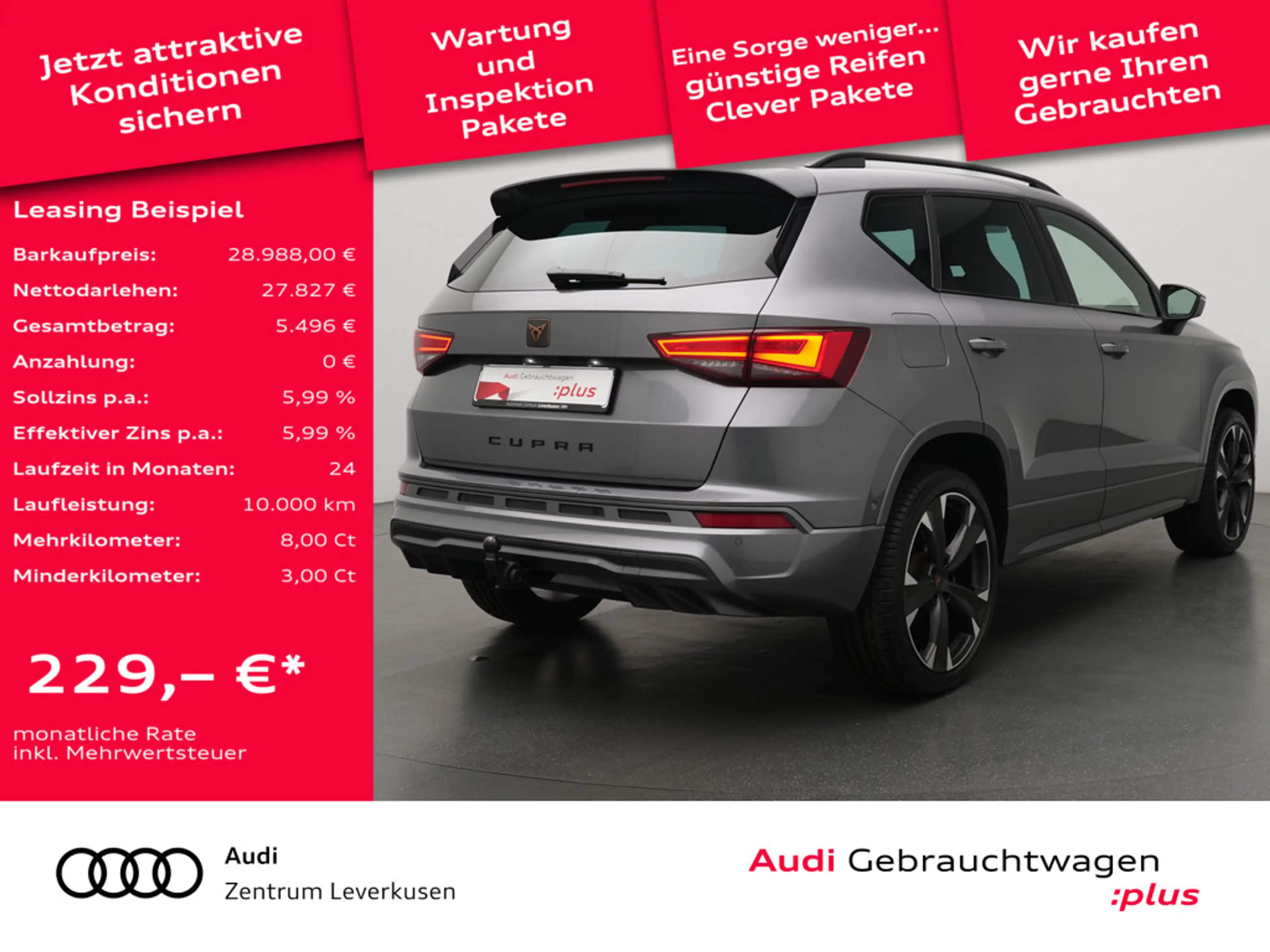 CUPRA Ateca VIRT AHK LED KAM ACC NAVI SHZ KLIMA — photo 2