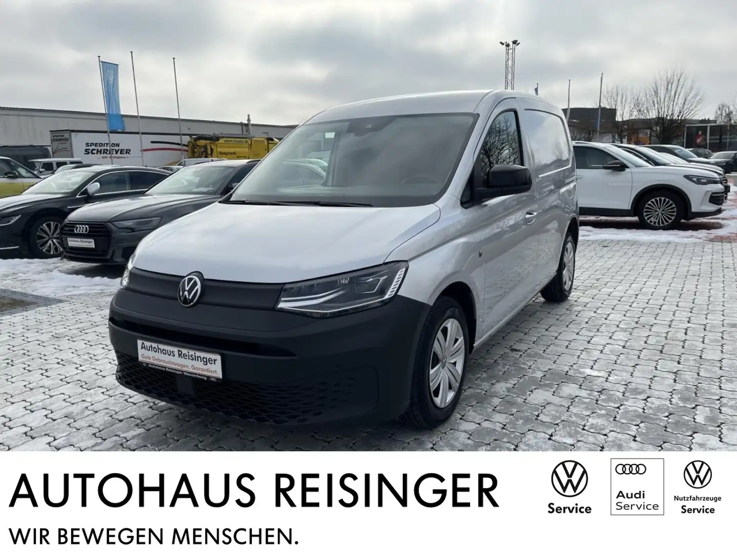 Volkswagen Caddy Cargo 2.0 TDI DSG (NAVI+LED+Sitzh.+RearView+Standh Silber - 1