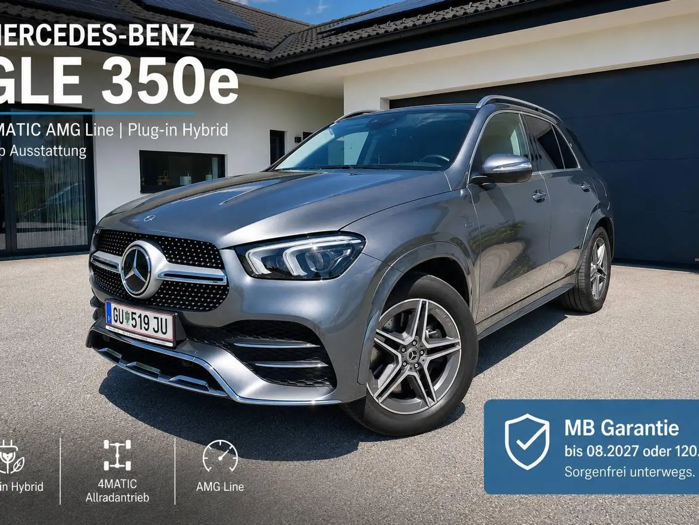 Mercedes-Benz GLE 350 GLE 350 e PHEV 4Matic Aut. AMG Garantie 08.2027 Vollausstattung Grau - 1