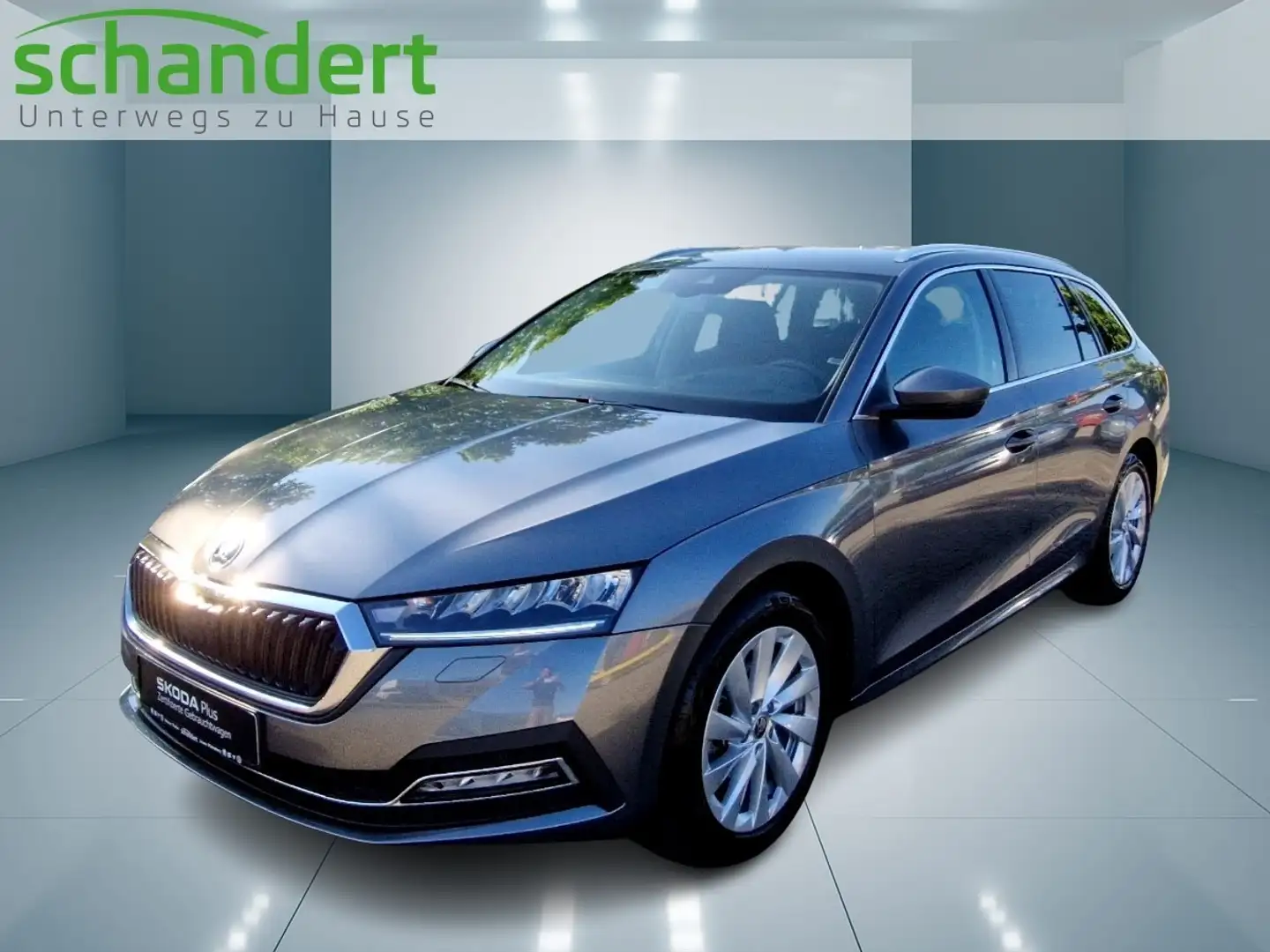 Skoda Octavia Combi 2.0 TDI Style DSG LED Navi AHK Klimaautoma Grau - 1