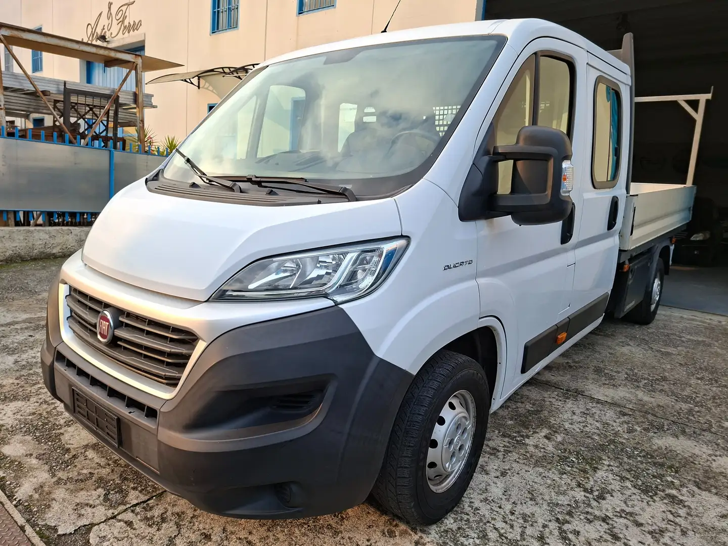 Fiat Ducato 2.3 JTD Doppia cab- 7 posti-cassone fisso- + iva Blanco - 1