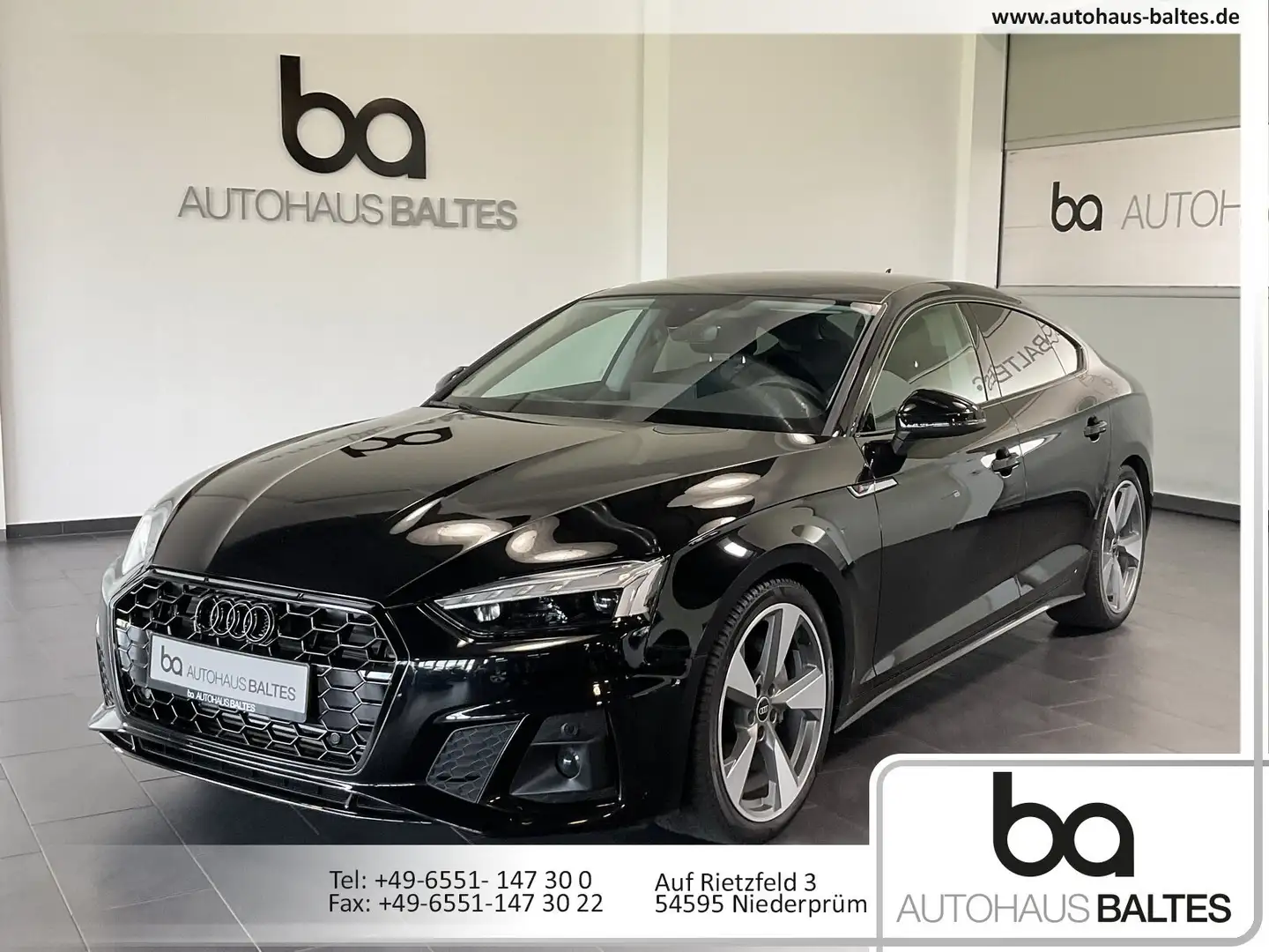 Audi A5 A5 40 TFSI Sportback S line 19/Matix/Pano/Park Zwart - 1