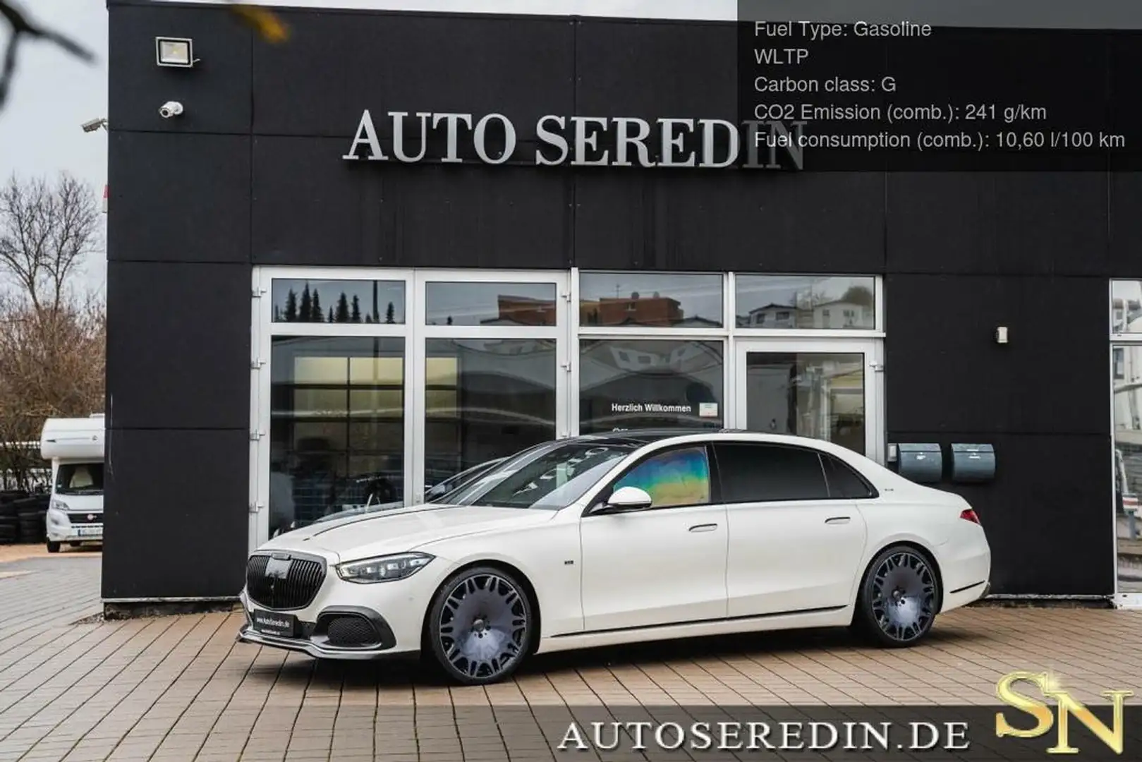 Mercedes-Benz S 580 S 580 4M MAYBACH BRABUS B600 +4 SEATS+4D BURMESTER Weiß - 1