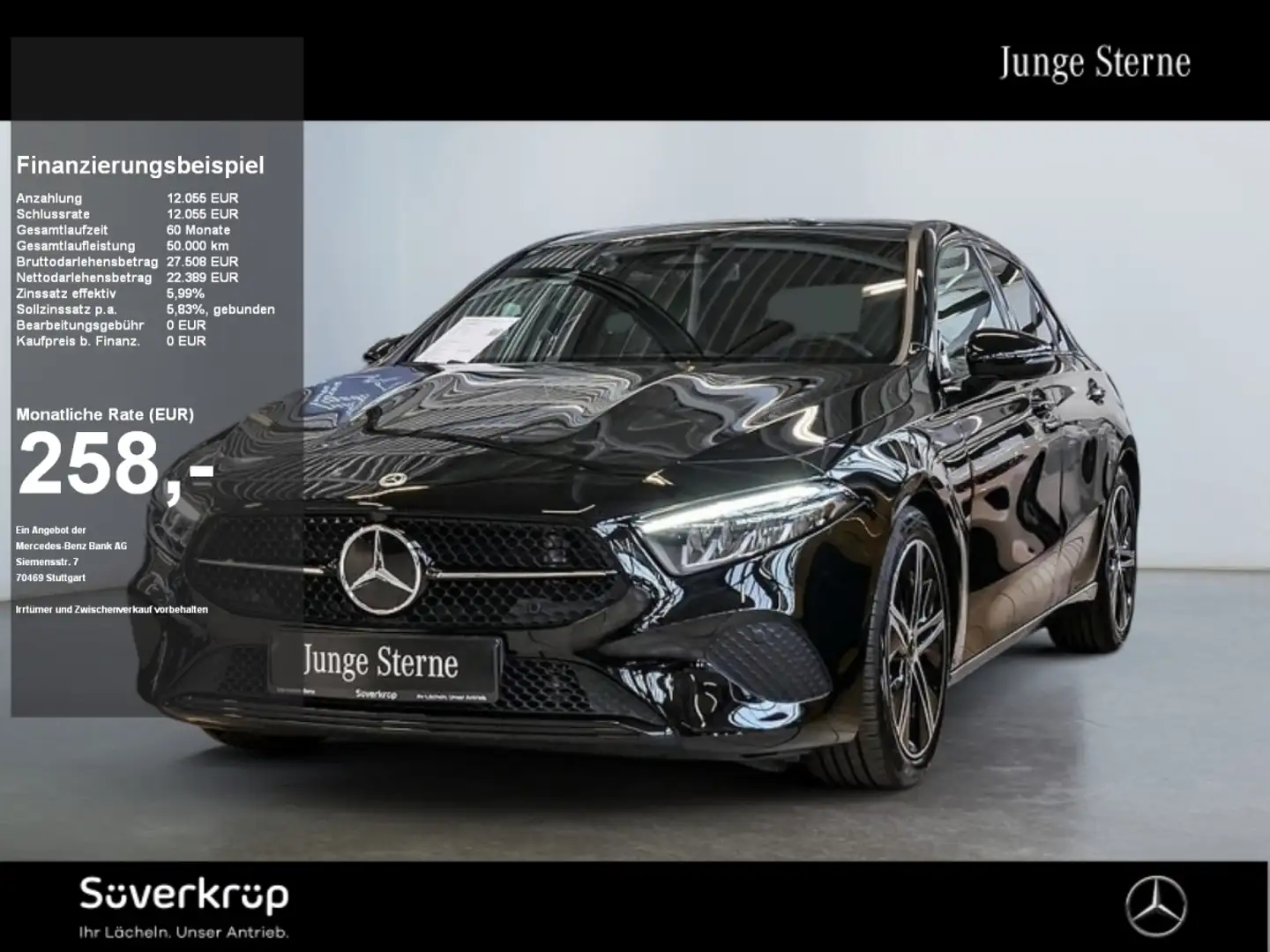 Mercedes-Benz A 200 d , NIGHT PROGRESSIVE KAMERA STANDH SPUR Schwarz - 1