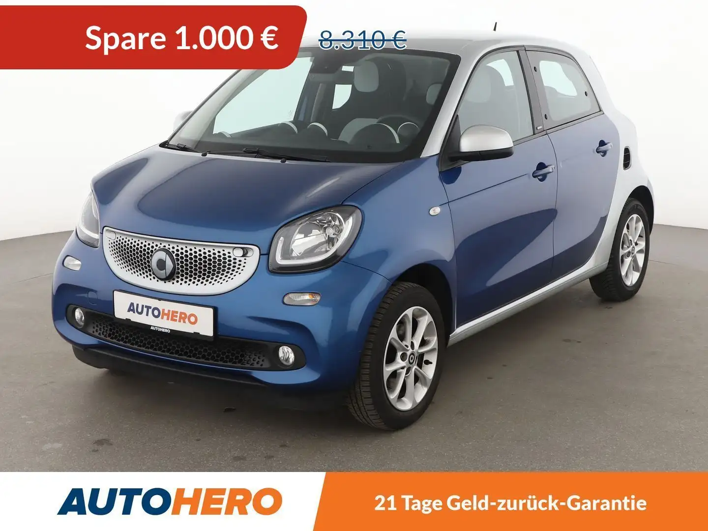 smart forFour 1.0 passion *TEMPO*PDC*SHZ*START/STOP*KLIMA* Azul - 1