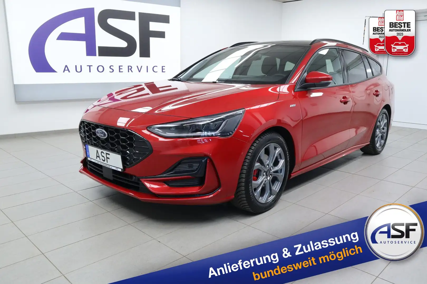 Ford Focus Turnier ST-Line X #Panorama #Matrix-LED #ACC #e... Rot - 1