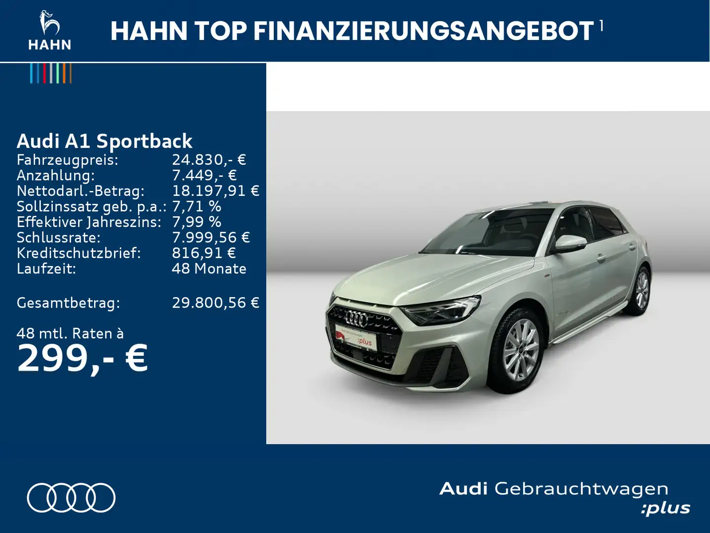 Audi A1 25 TFSI S line Virtual Carplay LED Grau - 2