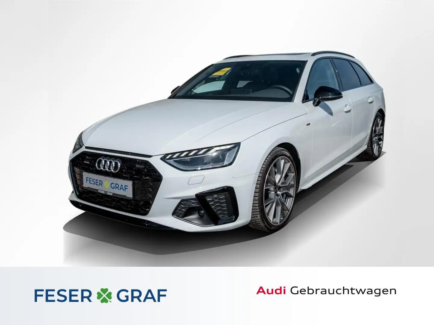 Audi A4 Avant 40TFSI qu. S line /LED/Pano/B&O/ACC/AHK Weiß - 1
