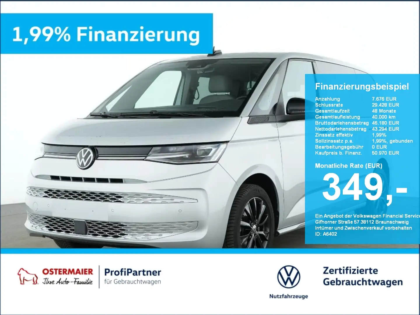 Volkswagen T7 Multivan LIFE 2.0TDI 150PS DSG MATRIX.AHK.HuD.LEDER.NAVI.SH Stříbrná - 1