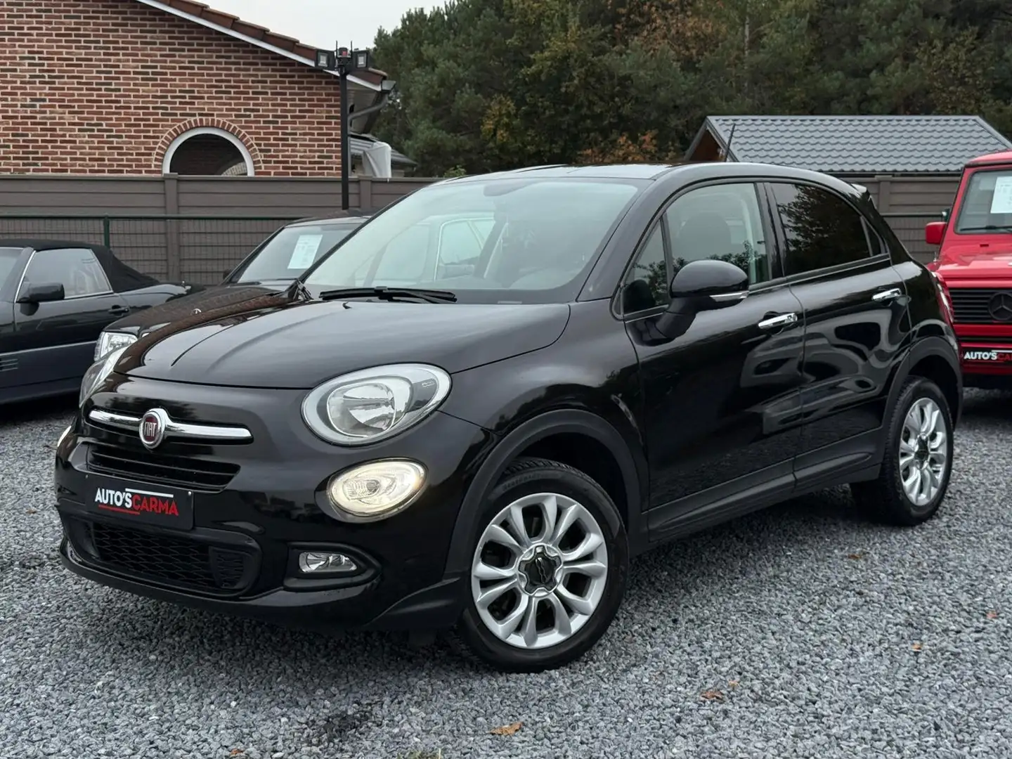 Fiat 500X 1.6i Benzine Airco Navigatie Led ParkeerS * Zwart - 1