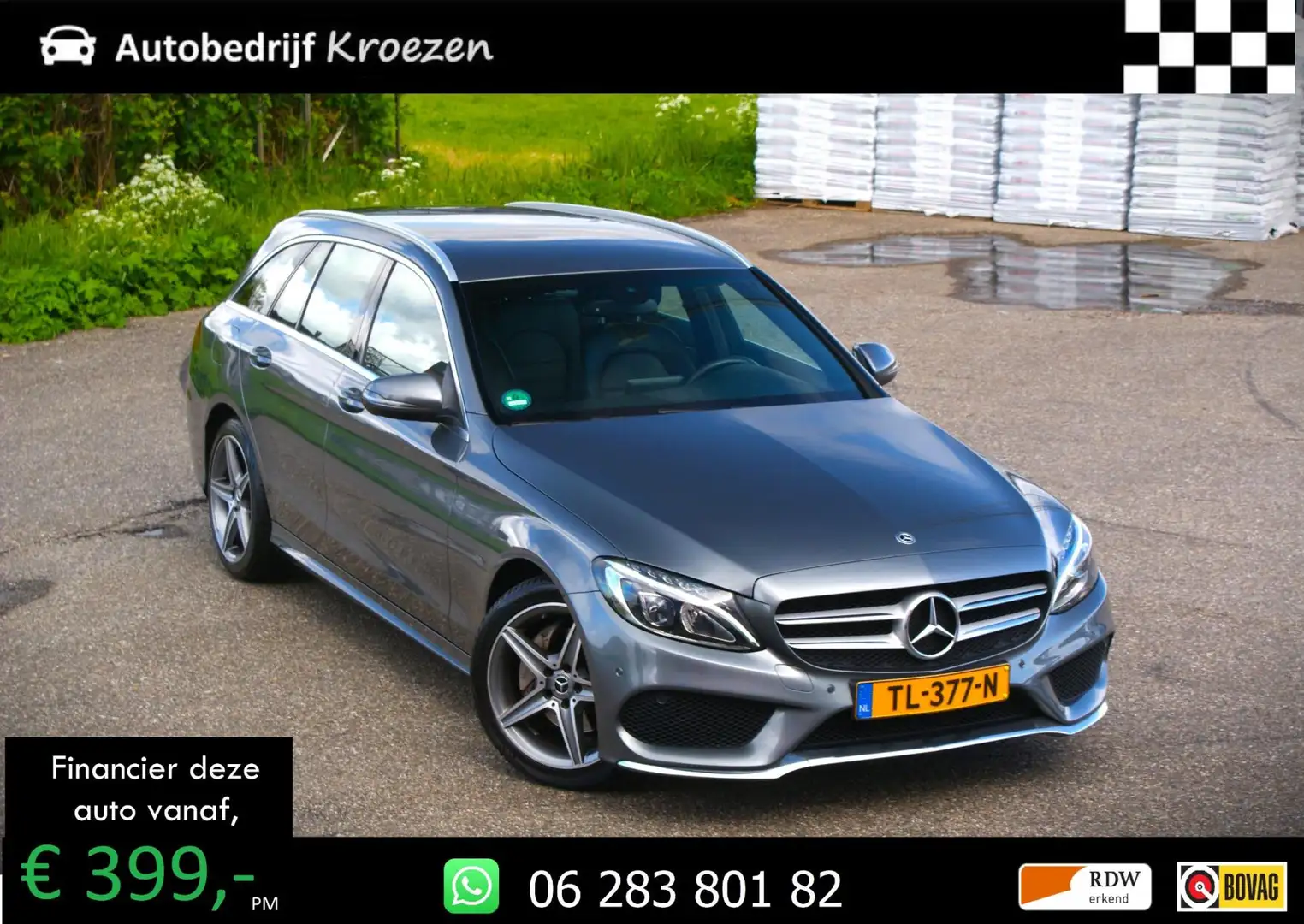 Mercedes-Benz C 180 Estate AMG Sport Edition | Org NL | Camera | Leder Gris - 1